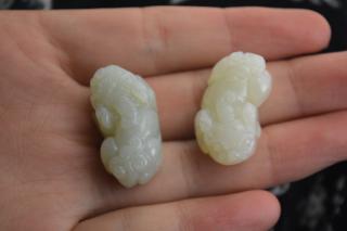 【新疆和田玉貔貅吊坠 天然玉石貔貅玉坠玉佩 女款小孩款挂件附证书】